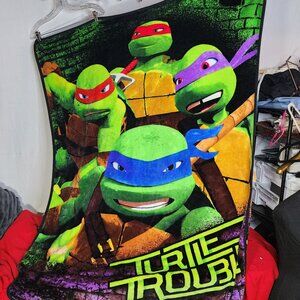 Nickelodeon Vintage Northwest Company Turtle Trouble Mutant Ninja Turtles Throw